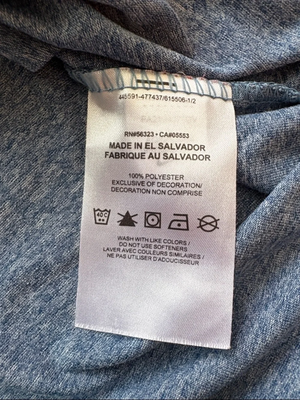 Nike Woman’s Gray/Blue Heather Performance Tee with White Swoosh
